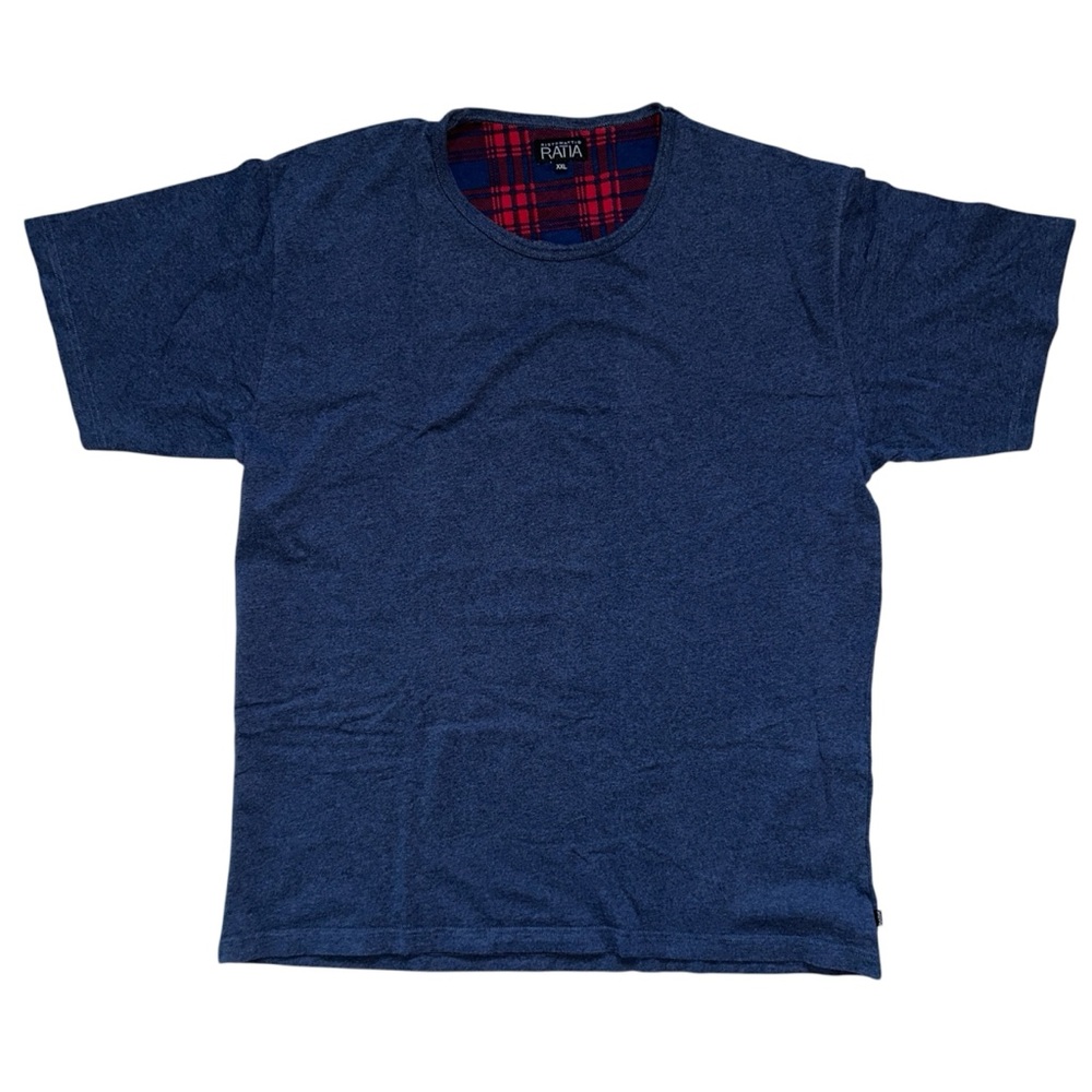 RATIA men's XL blue short sleeved crewneck t-shirt